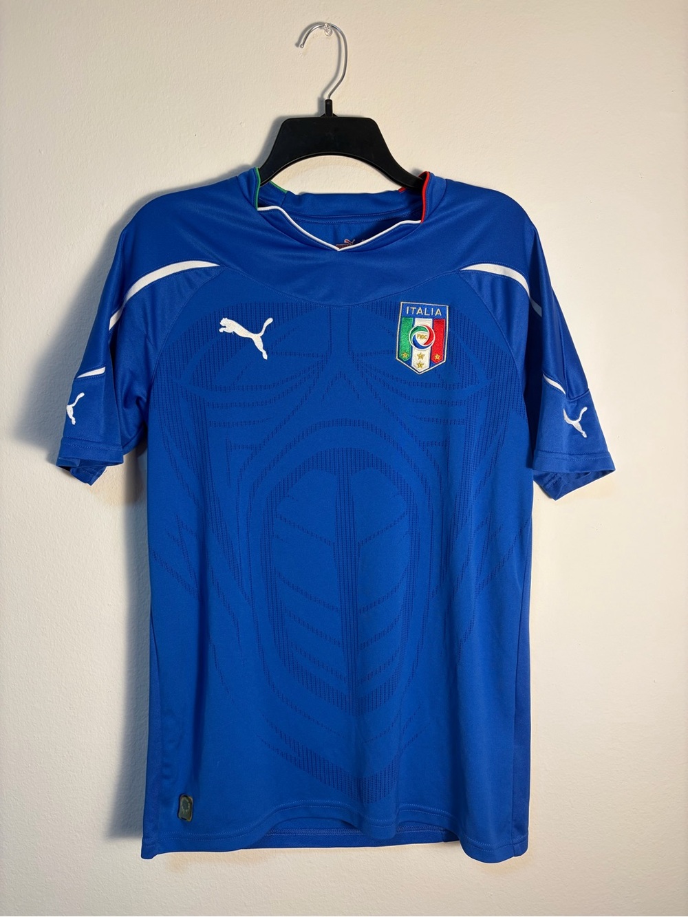 Puma Italy FIGC Soccer Jersey Blue Men’s Medium Blokecore Y2K 2010 2012